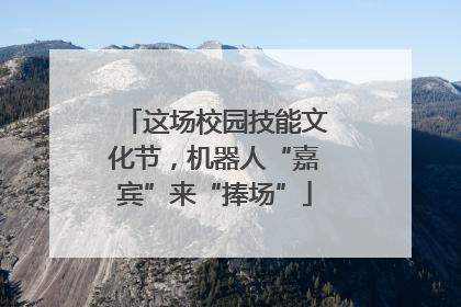 这场校园技能文化节，机器人“嘉宾”来“捧场”