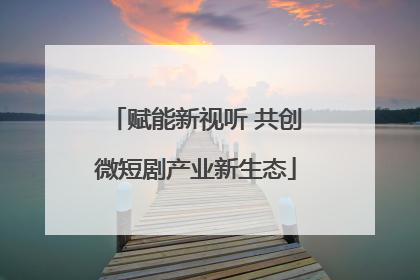 赋能新视听 共创微短剧产业新生态