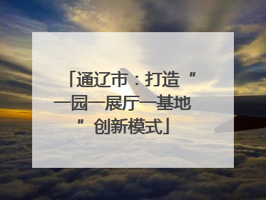 通辽市：打造“一园一展厅一基地”创新模式