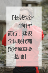 长城快评｜“向智”而行，建设全国现代商贸物流重要基地