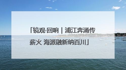 镜观·回响｜浦江奔涌传薪火 海派融新纳百川