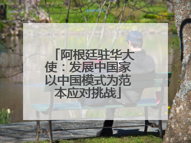 阿根廷驻华大使：发展中国家以中国模式为范本应对挑战
