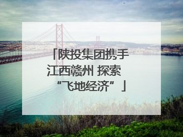 陕投集团携手江西赣州 探索“飞地经济”