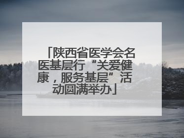 陕西省医学会名医基层行“关爱健康，服务基层”活动圆满举办