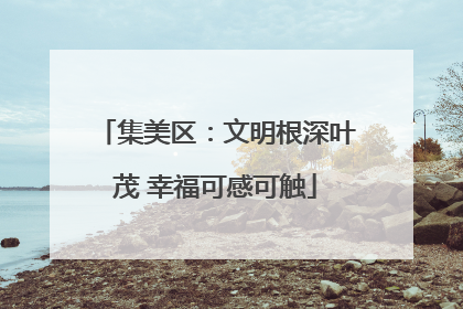 集美区：文明根深叶茂 幸福可感可触