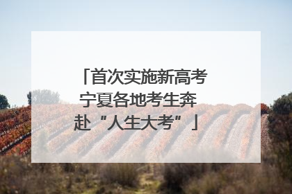 首次实施新高考 宁夏各地考生奔赴“人生大考”
