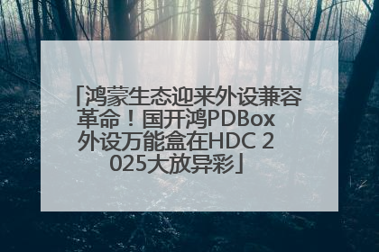 鸿蒙生态迎来外设兼容革命！国开鸿PDBox外设万能盒在HDC 2025大放异彩