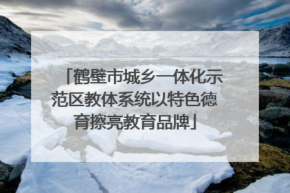 鹤壁市城乡一体化示范区教体系统以特色德育擦亮教育品牌