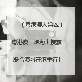 （粤港澳大湾区）粤港澳三地海上搜救联合演习在港举行