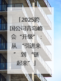 2025跨国公司青岛峰会“升级”：从 “引进来” 到 “链起来”