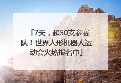 7天，超50支参赛队！世界人形机器人运动会火热报名中
